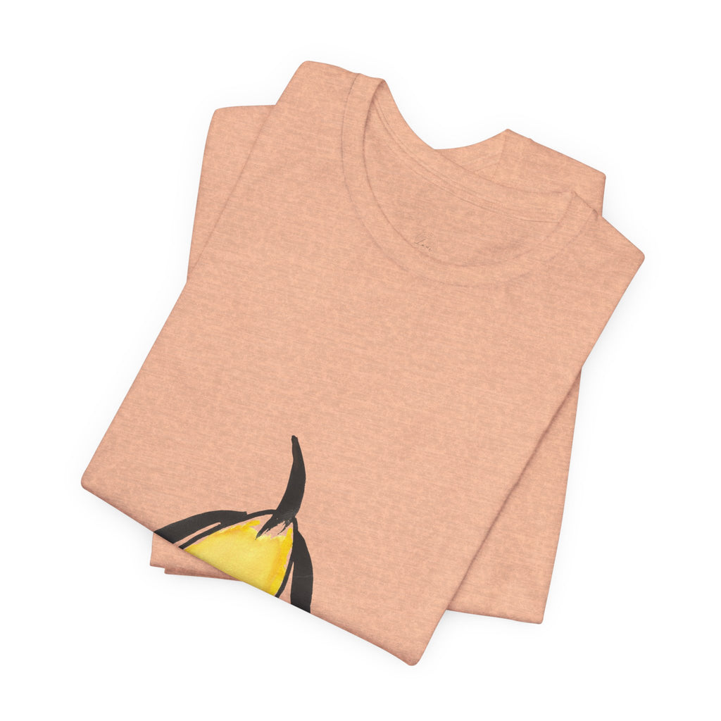 Artist Link: Penguin Watercolor Tee — Minimal Yellow Penguin Graphic T-Shirt