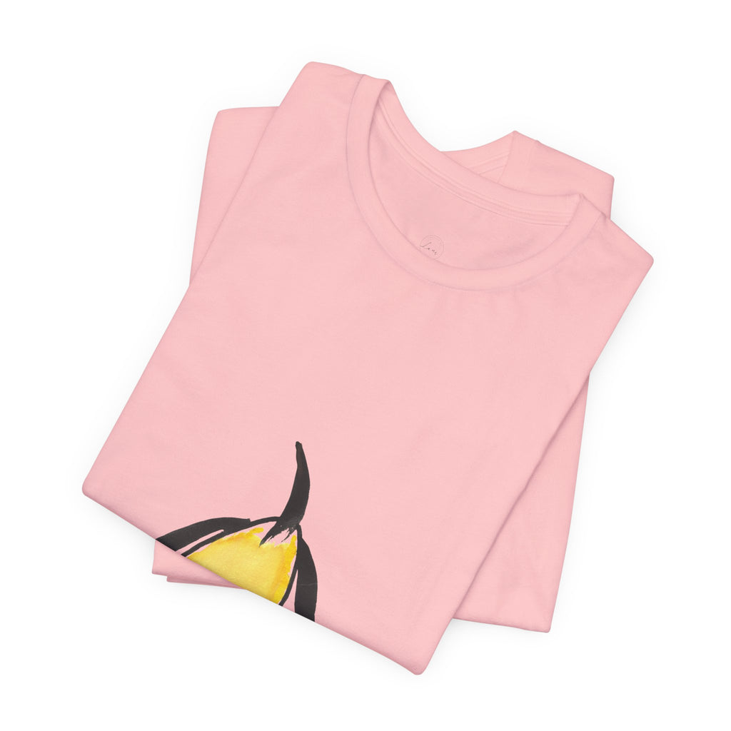 Artist Link: Penguin Watercolor Tee — Minimal Yellow Penguin Graphic T-Shirt