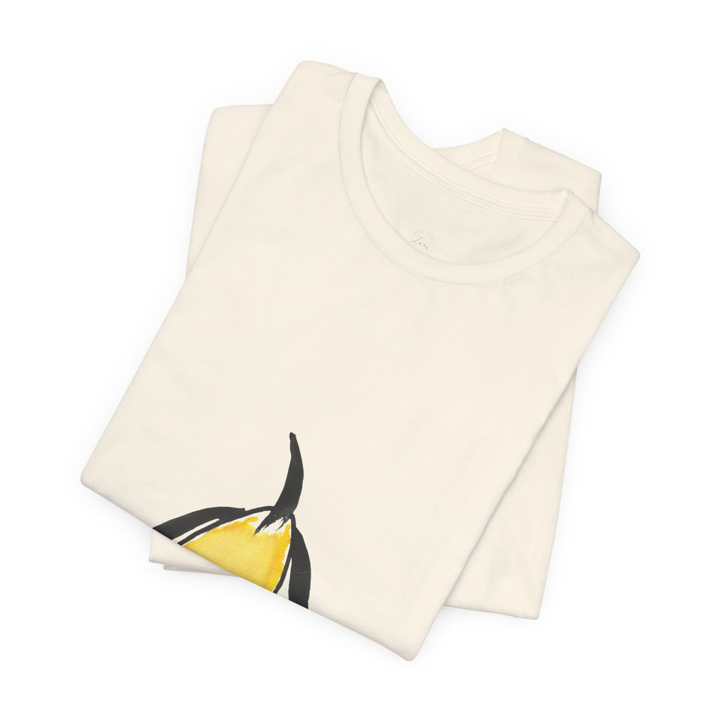 Artist Link: Penguin Watercolor Tee — Minimal Yellow Penguin Graphic T-Shirt